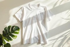 White T-Shirt Flat Lay Product Image 1