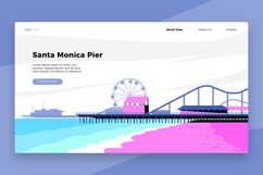 Santa Monica Pier - Banner &amp; Landing Page Product Image 1