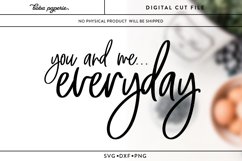 You and Me Everyday svg | Romantic couple sign | bedroom Product Image 2