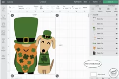 Irish Gnome and Dog SVG, St Patrick's Gnome svg, Dog svg Product Image 5