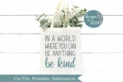 In a world where you can be anything SVG, png, eps, sublimat Product Image 1
