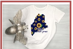 Maine State Sunflower Sublimation Product Image 2