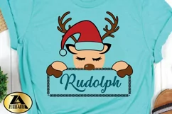 Reindeer SVG PNG EPS DXF Christmas SVG Reindeer Monogram SVG Product Image 4