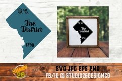D.C. - State Nickname &amp; EST Year - 2 Files - SVG PNG EPS Product Image 1