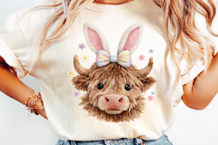 Easter Highland Cow png Product Image 3