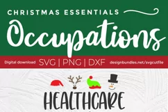 Christmas Healthcare worker svg, a health care worker svg Product Image 3