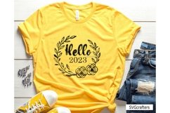 Hello 2023 SVG, 2023 svg, happy new year png, happy new year Product Image 4
