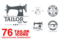 76 Tailor icons Product Image 1
