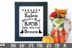 Salem Witch's Ball SVG Cut File - Halloween SVG PNG EPS DXF Product Image 1
