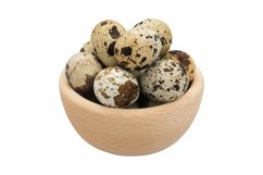 Quail Eggs Isolated on White Product Image 2