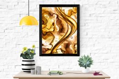 Gold Alcohol Ink Wall Art Poster Printable Product Image 1