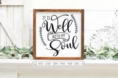 It is Well With My Soul - Christian Hymn SVG DXF Cut File Product Image 1