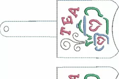 ITH Just Tea Hand Sanitizer Holder- Snap Tab 5x7 Hoop Product Image 4
