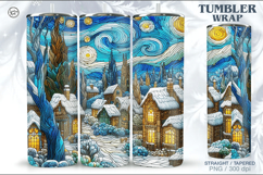 Christmas Tumbler Wrap 20 oz Product Image 1