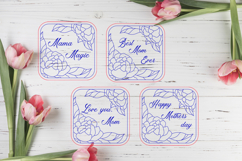 Happy Mothers day gift coasters, Best Mom ever laser engrave Product Image 2
