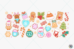 Christmas Cookie Glass Wrap PNG, 16oz Libbey Glass Can Png Product Image 3