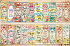 Teacher Bookmark Bundle Teacher appreciation bookmark Product Image 2