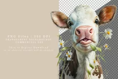 Calf clipart, Funny clipart, Calf sublimation Product Image 2