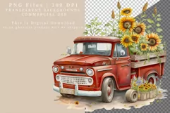 Red truck sublimation, Truck sublimation, Sublimation Product Image 2