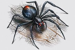 Spider clipart, Halloween sublimation, Goth clipart Product Image 2