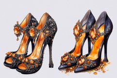 Autumn shoes clipart, Shoes clipart Product Image 2