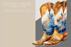 Cowboy boots and hat clipart, Cowboy boots sclipart Product Image 2