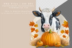 Cow sublimation, Autumn clipart, Sublimation Product Image 2