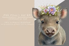 Baby warthog clipart, Safary animal clipart, Product Image 2