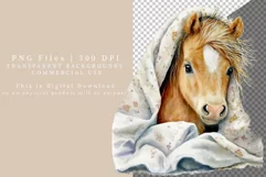 Baby horse clipart, Horse sublimation, Sublimation Product Image 2