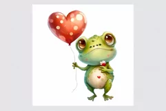 Frog clipart, Love clipart, Valentines Day clipart Product Image 2