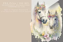 Horse clipart, Love clipart, Valentines Day Product Image 2