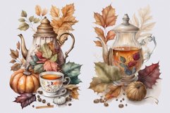 Autumn clipart, Tea sublimation, Sublimation Product Image 2