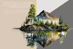 Nature scene clipart, Holiday clipart, Montine Product Image 2
