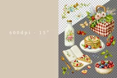 Picnic clipart, Summer clipart, Holiday sublimation Product Image 3