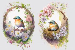 Spring birds clipart, Spring sublimation Product Image 2