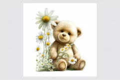 Teddy bear clipart, Teddy clipart, Daisy clipart Product Image 2