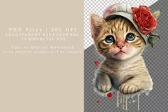 Kitten clipart, Love clipart, Birthday clipart Product Image 2