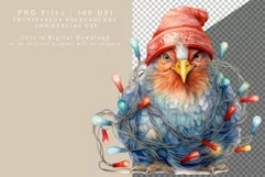 Chicken clipart, Christmas lights clipart, Christmas clipart Product Image 2