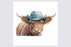 Highland cow clipart, Farm animals clipart Product Image 2