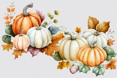 Pumpkins clipart, Fall clipart, Autumn sublimation Product Image 2