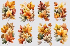 Autumn leaves clipart, Leaves clipart, Fall sublimation Product Image 3