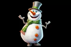 Snowman clipart, Christmas clipart, Winter clipart Product Image 2