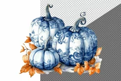 Floral pumpkin clipart, Cute pumpkins clipart, Fall png Product Image 2