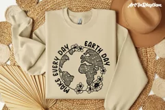Make Every Day Earth Day Svg, Happy Earth Day Svg, Earth Svg Product Image 5