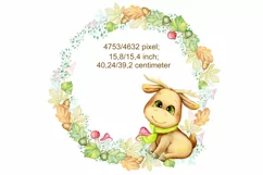 Watercolor clipart, moose animal, PNG Product Image 3