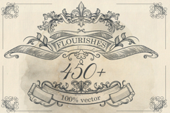 Bundle of vector vintage flourishes Product Image 2