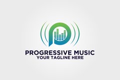 Progressive Music Letter P Logo Product Image 1