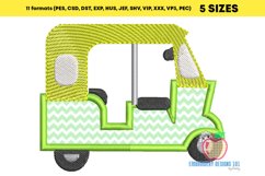 The Auto Rickshaw For A Ride Applique Product Image 2