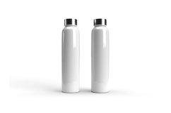 Rounded Long Bottle 3D Mockup Template Photoshop Product Image 2