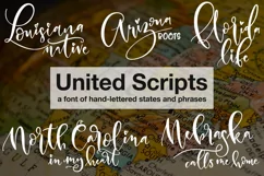 United Scripts: a font of states! - Free Font of The Week Product Image 1